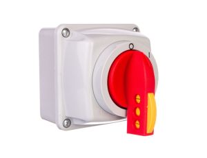 Łącznik krzywkowy 0-I 3P 16A w obudowie na kłódkę IP44 Łuk E16-13/5 951614
