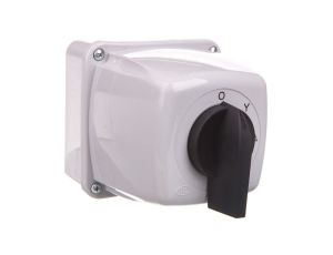 Łącznik krzywkowy 0-gwiazda-trójkąt 5P 25A w obudowie IP65 Łuk 25-23 922514