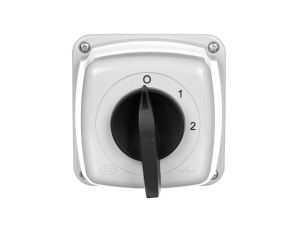 Łącznik krzywkowy 0-1-2 5P 25A w obudowie IP65 Łuk 25-33 922522