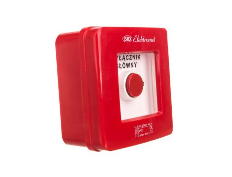 Wyłącznik alarmowy 2R 12A /WYŁĄCZNIK GŁÓWNY/ IP55 WG-3s 921442