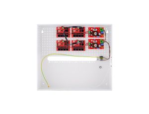 Zestaw do 17 kamer IP switch PoE 17P+1UP w obudowie wewnętrznej ABOX-H (miejsce na NVR), zasilacz 192W (2x 96W)