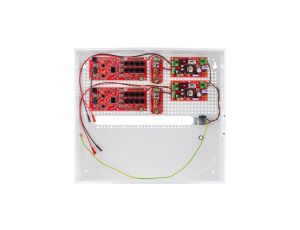 Zestaw buforowy do 16 kamer IP switch Po 16P+2G w obudowie wewnętrznej ABOX-H (2x AKU 18Ah + NVR), zasilacz 144W (2x 72W)