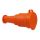 Gniazdo przenośne gumowe 16A 230V IP44 pomarańczowe AEI602279-O