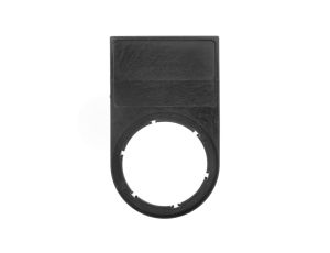 Ramka do etykiet samoprzylepnych 17,5x27mm czarna zaokrąglona otwór 22mm SIRIUS ACT 3SU1900-0AH10-0AA0