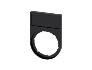 Ramka do etykiet samoprzylepnych 12,5x27mm czarna zaokrąglona otwór 22mm SIRIUS ACT 3SU1900-0AG10-0AA0