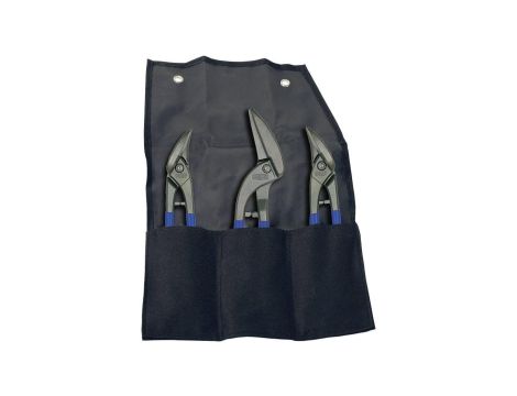 ZESTAW NOŻYC DO BLACHY ERDI, 3SZT. ETUI