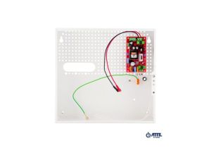 Zasilacz buforowy SMPS 12V 8A 100W obudowa wewnętrzna ABOX-F (1x AKU 18Ah)