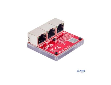 Switch PoE 3 portowy 10/100Mbps, extender (3xPoE IN/OUT PASSIVE), zasilany z PoE (max 70W)