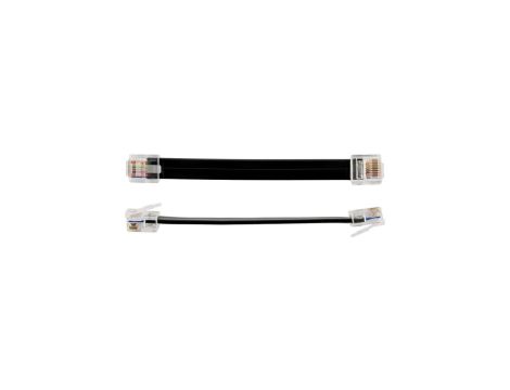 Patchcord - kabel krosowy, RJ45/RJ45, 10cm, płaski, typu ADD-PC10