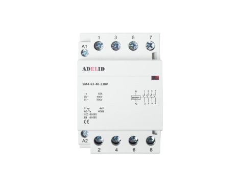 Stycznik modułowy 40A 230V 4xNO SM4 63-40-230V