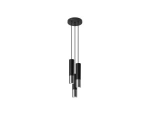 Lampa wisząca LOOPEZ 3P czarny/chrom