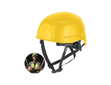 Kask ochronny przemysłowy do pracy na wysokościach, żółty BOLT™200 MILWAUKEE