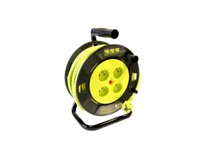 Przedłużacz bębnowy 25m 3x1,5mm OWY H05VV-F termik, lemon 24444