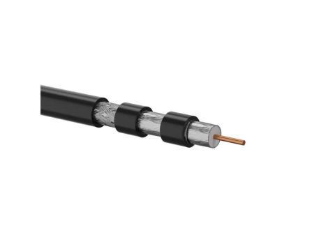 Przewód koncentryczny zewnętrzny żelowany trishield RG6 75 Om, 1.02/4.55/6.86 PE Fca 500m RGTec KRT102A0PE500
