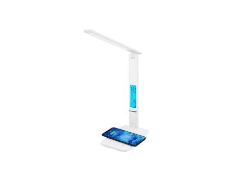 Blaupunkt Lampa Biurkowa LED PRO 6W CCT biała ściemnialna, ekran LCD