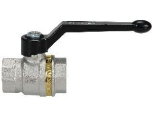 Zawór kulowy G 1 GW, PN25 mosiądz niklowany, PTFE