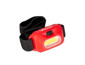 Latarka czołowa bateryjna czerwona COB 150lm VA0118 Vayox