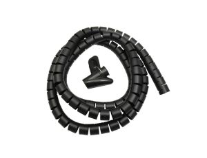 Organizator maskownica kabli, 25mm x 2m Maclean MCTV-676 B czarna MCTV-676