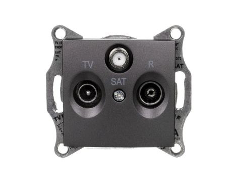 SEDNA Gniazdo antenowe R/TV/SAT końcowe grafitowe SDN3501370