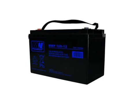 Akumulator VRLA AGM 12V 100Ah (żywotność 12lat) MWP 100-12