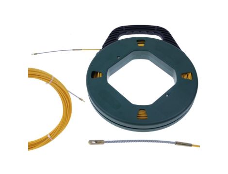 Włókno szklane w kasecie do przeciągania kabli 3mm / 30m - Stalka do zaciągania kabli / WSK330