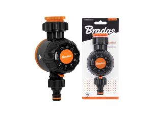 Sterownik nawadniania, mechaniczny zegar przepływu wody BLACK LINE BRADAS