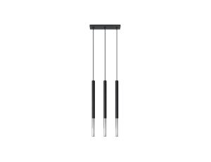 Lampa wisząca MOZAICA 3L czarny/chrom
