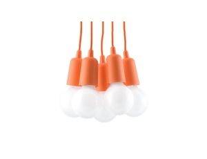 Lampa wisząca DIEGO 5 pomarańczowy