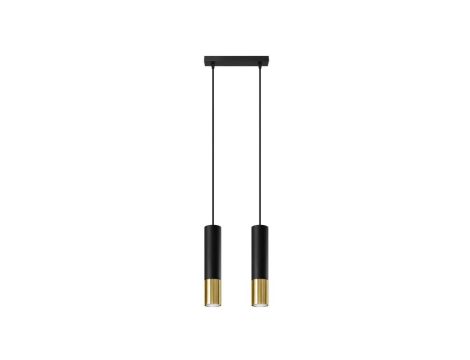 Lampa wisząca LOOPEZ 2 czarny/złoty