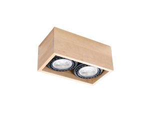 Plafon QUATRO 2 naturalne drewno