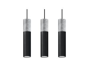 Lampa wisząca BORGIO 3L czarny
