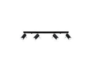 Plafon RING 4L czarny
