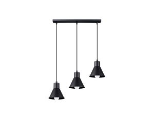 Lampa wisząca TALEJA 3 czarna E27