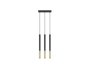 Lampa wisząca MOZAICA 3L czarny/złoto