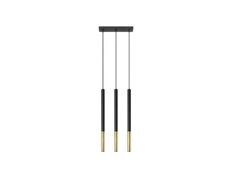 Lampa wisząca MOZAICA 3L czarny/złoto