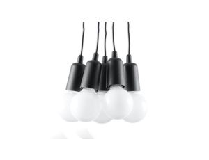 Lampa wisząca DIEGO 5 czarna