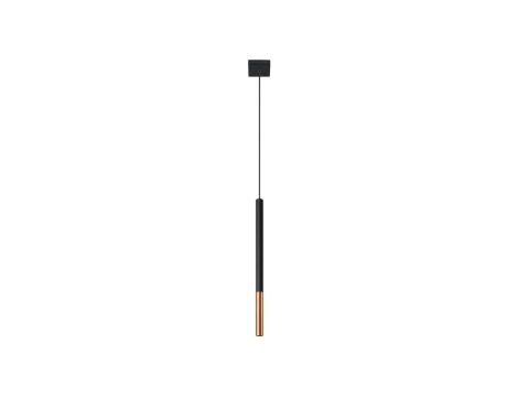 Lampa wisząca MOZAICA 1 czarny/miedź