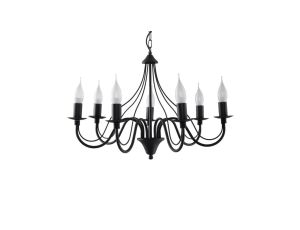 Żyrandol MINERWA 7 czarny