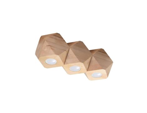 Plafon WOODY 3 naturalne drewno