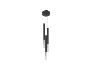 Lampa wisząca MOZAICA 3P czarny/chrom