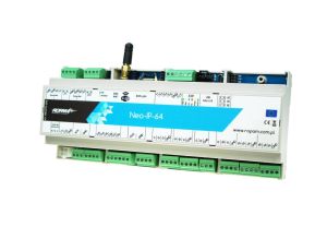Centrala alarmowa Neo-IP-64-D12M, WiFi, 4 strefy, 16-64 wejść, 8-40 wyjść, 12VDC