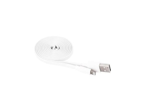Kabel USB 2.0, wtyk A - Lightning MFi, i16P, ładowanie, transmisja danych, 1 m, biały EMOS SM7013W
