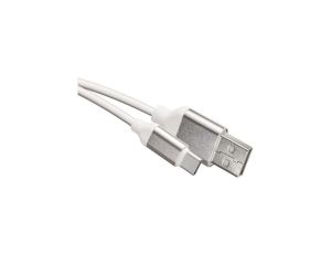 Kabel USB 2.0, wtyk A - C, ładowanie, transmisja danych, 1 m, biały EMOS SM7025W