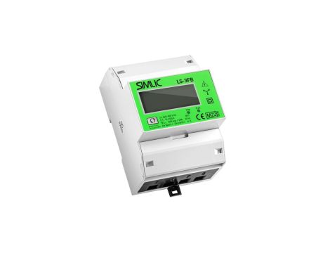 Dwukierunkowy licznik energii elektrycznej (cyfrowy trójfazowy 4-modułowy) z funkcją reset MID SIMLIC LS-3FB 85403010