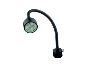 AO000318, lampa LED na gęsiej szyi, Ø65mm 400long, światło białe, 5W, 4000lx, 6000K, 12-28V DC, złącze M12 4pin