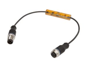 Falownik, PNP/NPN, 10-35VDC, 1x NO, M12 3-PIN 0.3m IP67, tworzywo sztuczne VY031124