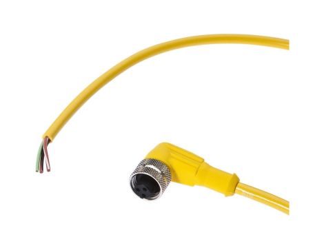 VK201030, Kabel połączeniowy, 2m, MC żeński (gniazdo) 3pin kątowy, wolny koniec żyły, 3x0.34mm, PVC