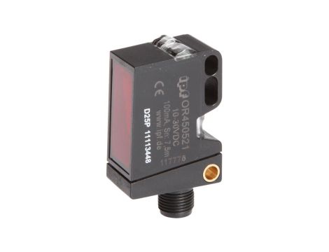 Czujnik optyczny, odblaskowy, 56x32x18mm, spolaryzowane światło czerwone, punktowy, Teach-In, Sn: 7500, 10-30V OR450521