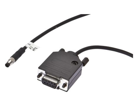 VK207F44, Kabel połączeniowy RS232/Sub-D, 2 m, M5 męski (złącze lub) prosty, D-Sub męski (złącze) 9pin