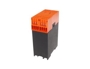 AO98A980, akcesoria optyczne, przekaźnik bezpieczeństwa, 84x121x45mm, z funkcją mutingu, 3x NO, dwukanałowy, 24V